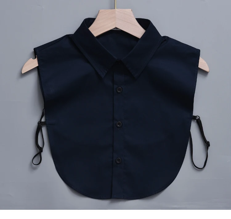 Top Trends: Ladies Women Cotton Detachable Lapel Shirt Fake Collar Fashion Solid Color False Blouse Neckwear Sweater Apparel Accessories Shoppable Styles - Image 6