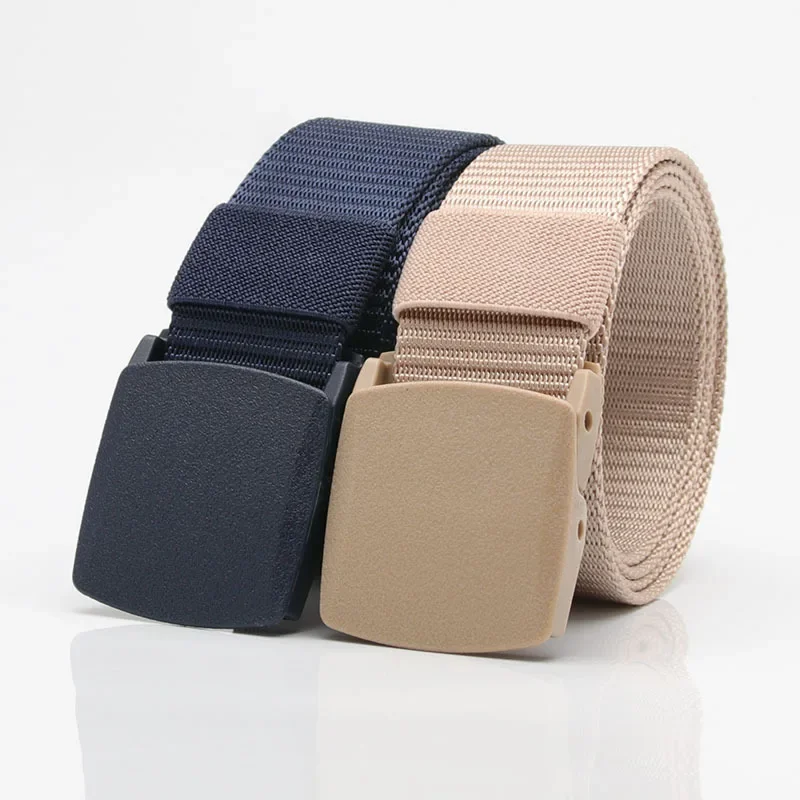 Top Trends: New Children's Belts Plastic Buckle Nylon Boys Children Casual Tactical Belt Kids Waistband Anti Allergy Students Waist Belt Shoppable Styles - Image 2