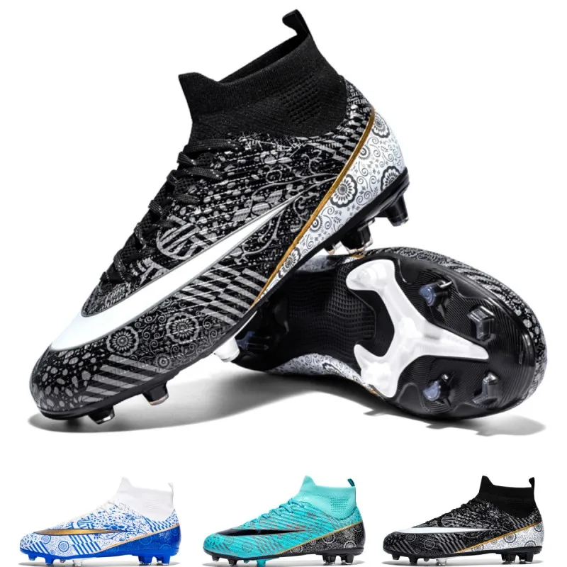 Top Trends: High Top Football Boots TF / FG Outdoor Anti-skid And Shock-absorbing Football Boots Breathable And Comfortable Training Shoes Shoppable Styles