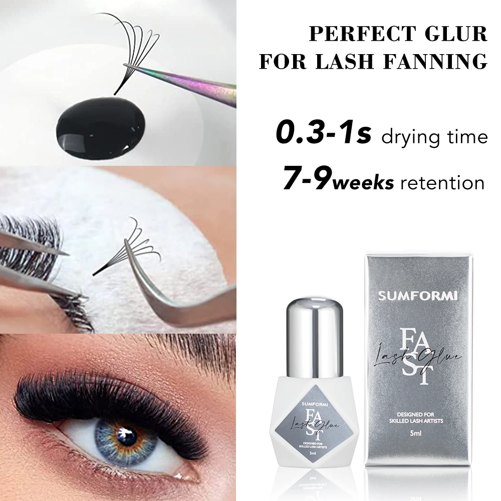 Top Trends: Gollee Banana Scent Eyelash Glue 1s Fast Drying Waterproof Glue Premade Fans Glue 3-5 Weeks Lasting Eyelash Extension Glue Salon Shoppable Styles - Image 6