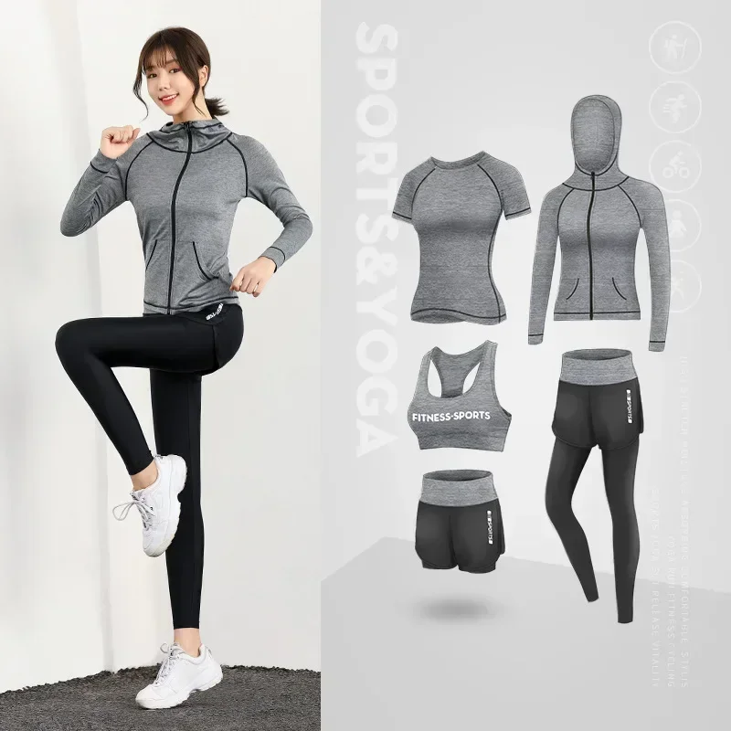 Top Trends: Sports Set Women's Gym Running Casual Set Fashion Spring And Autumn Yoga Dress Sport Gym Set Women Workout Clothes For Women Shoppable Styles