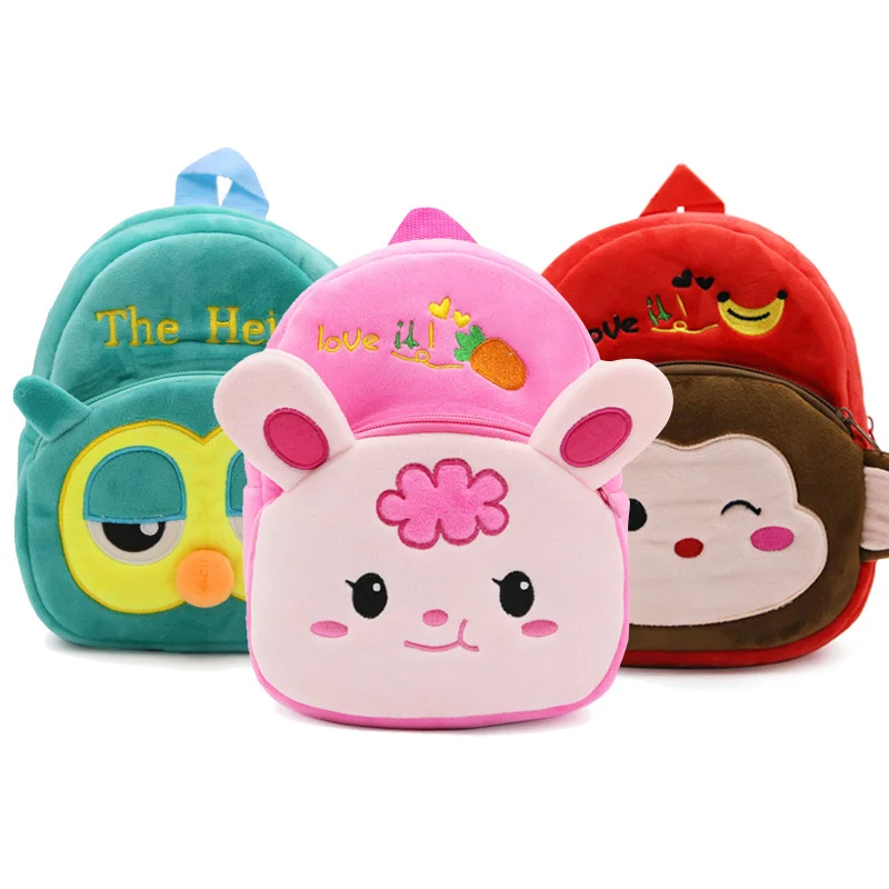 Top Trends: Kawaii 3D Cartoon Animals Kids School Bag For Girls Safety Soft Plush Kindergarten Children Backpacks Child Outdoors Snack Bags Shoppable Styles