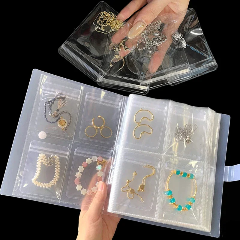 Top Trends: Transparent Anti-oxidation Jewelry Storage Album Earrings Necklace Rings Display Stand Portable Packaging Holder Organizer Box Shoppable Styles