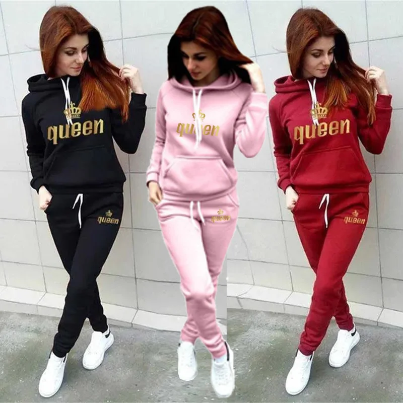 Top Trends: New Women Hoodie Set Trending Running Set Jogging Suits Sweat Pants 2pcs Sportswear Woman&#039;s Sports Suit Plus Size S-4XL Shoppable Styles