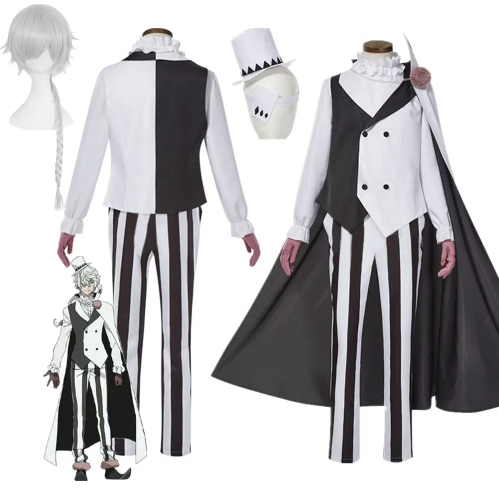 Top Trends: Season 4 Bungo Stray Dogs Cosplay Nikolai Gogol Suit Cloak Uniform Sets Halloween Christmas Costume Anime Clothes Shoppable Styles