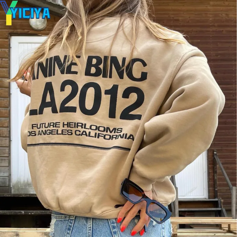 Top Trends: YICIYA Hoodie Y2k AB Brand Sweatshirt Hoodies Woman Clothing Letter Printed Sweatshirts For Women Fashion Pullovers Hoodies 2023 Shoppable Styles