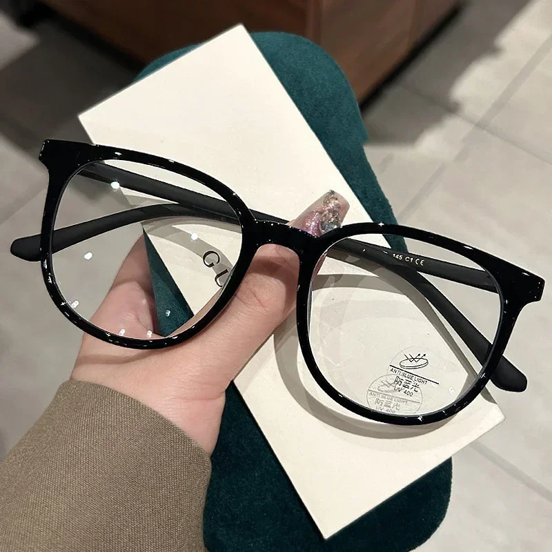 Top Trends: 2024 Anti-blue Light Nearsighted Eyeglasses Ultralight Large Frame Myopia Glasses Fashion Retro Ultra Light Near Sight Eyewear Shoppable Styles - Image 3