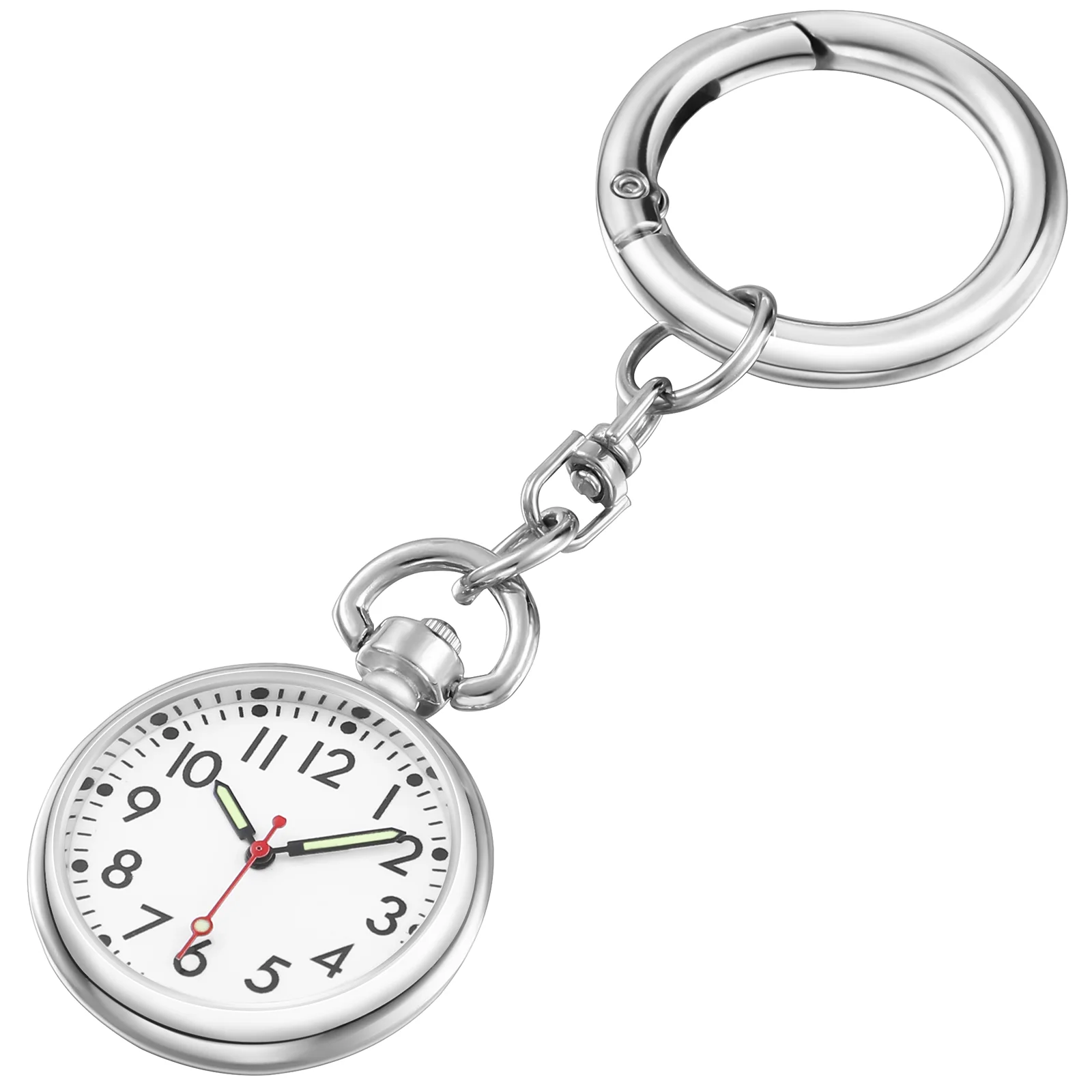 Top Trends: Nurse Watch Student Form Men Digital Watch Clip Small Pocket Watch Portable Seconds Luminous Pocket Watch Keychain Key Ring Shoppable Styles