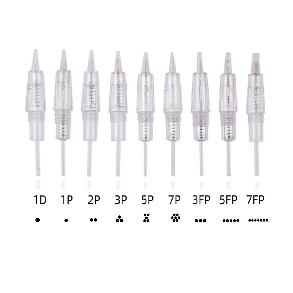 Top Trends: 10 / 30 / 50 / 100pcs Screw PMU Cartridge Needles For Permanent Makeup Eyebrow Lips Tattoo Beauty Shoppable Styles