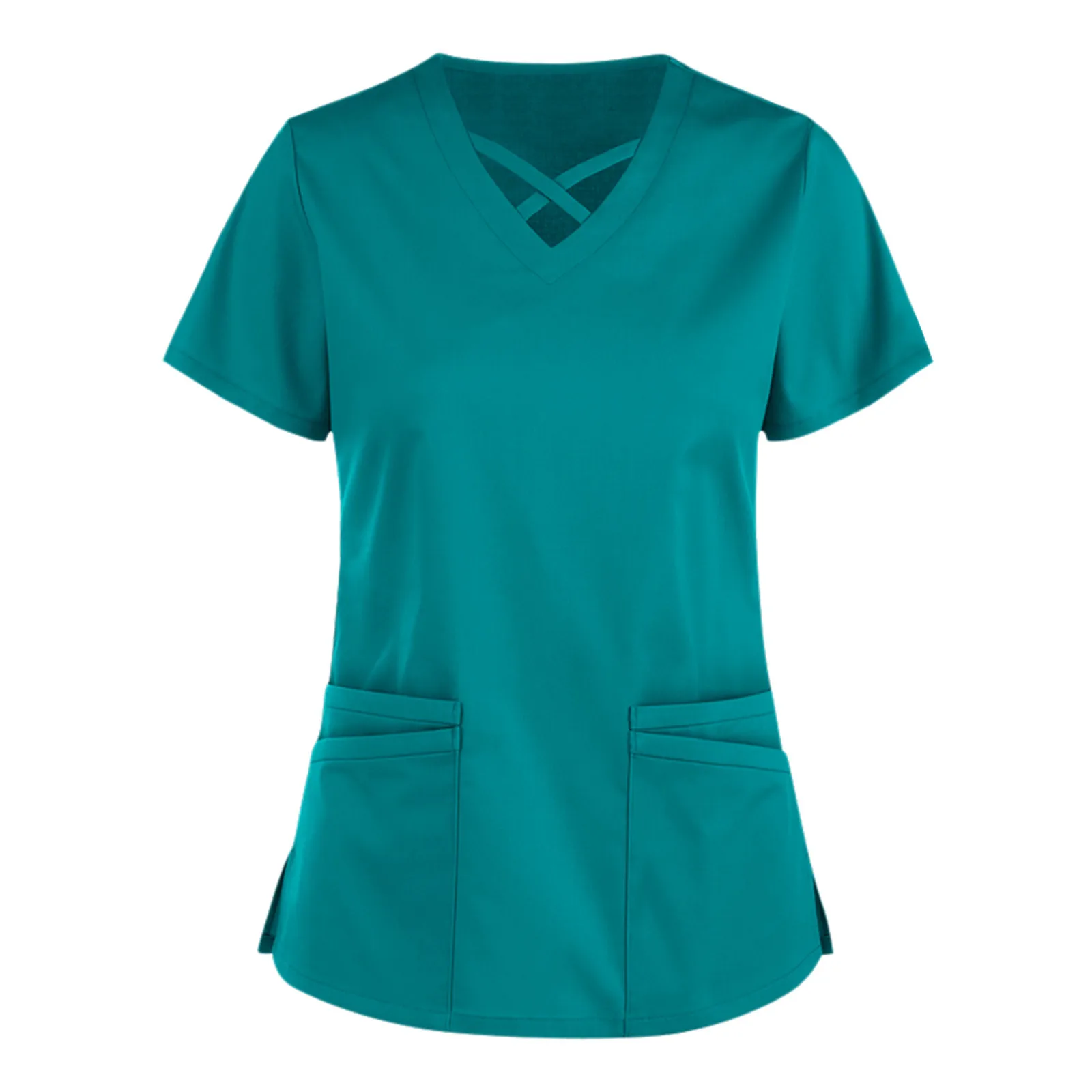 Top Trends: Nurse Uniform Scrubs Tunic Woman Solid Color Short Sleeve Blouse Medical Nursing Working Surgical Uniforms Care Workers Workwear Shoppable Styles