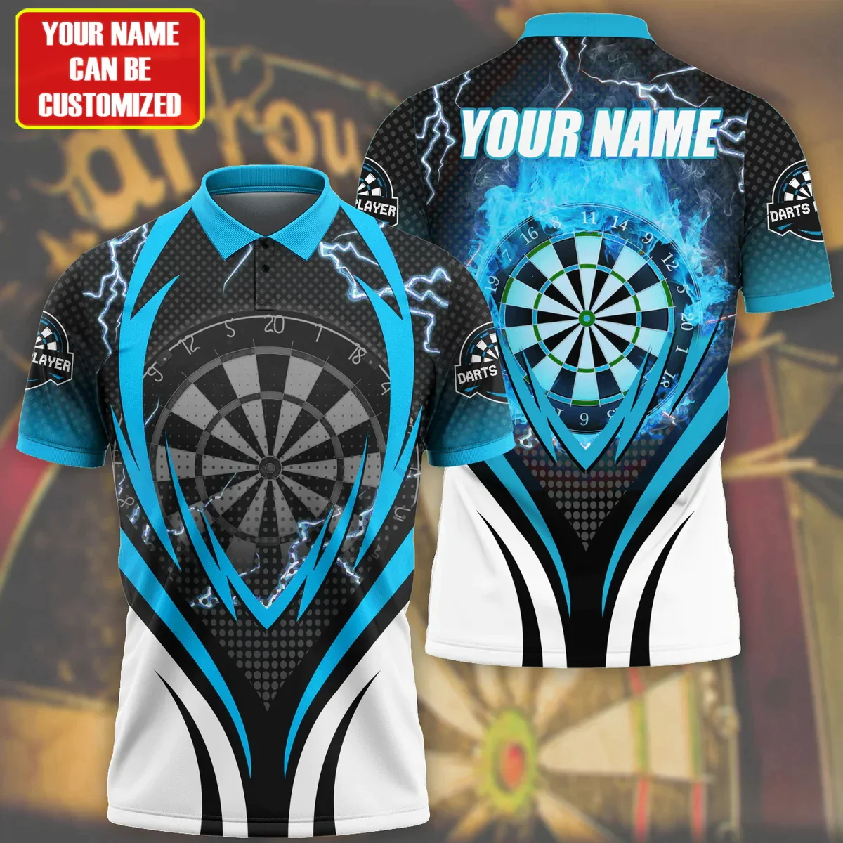 Top Trends: PLstar Cosmos Customized Name Darts 3D Printed Summer Polo Shirt Unisex Short Sleeve Shirts Best Dart Player Gift POL-41 Shoppable Styles