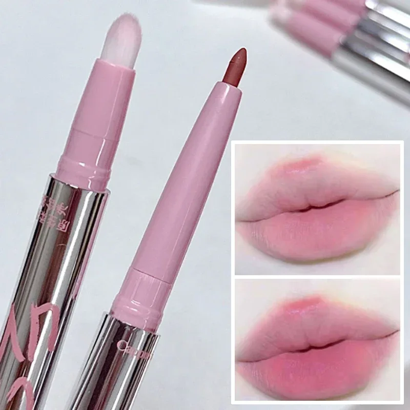 Top Trends: Matte Pink Lip Liner Pen Nude Brown Lipstick Lasting Lip Makeup Mist Cosmetics Silver Tube Smooth Lip Contouring Lipliner Pencil Shoppable Styles