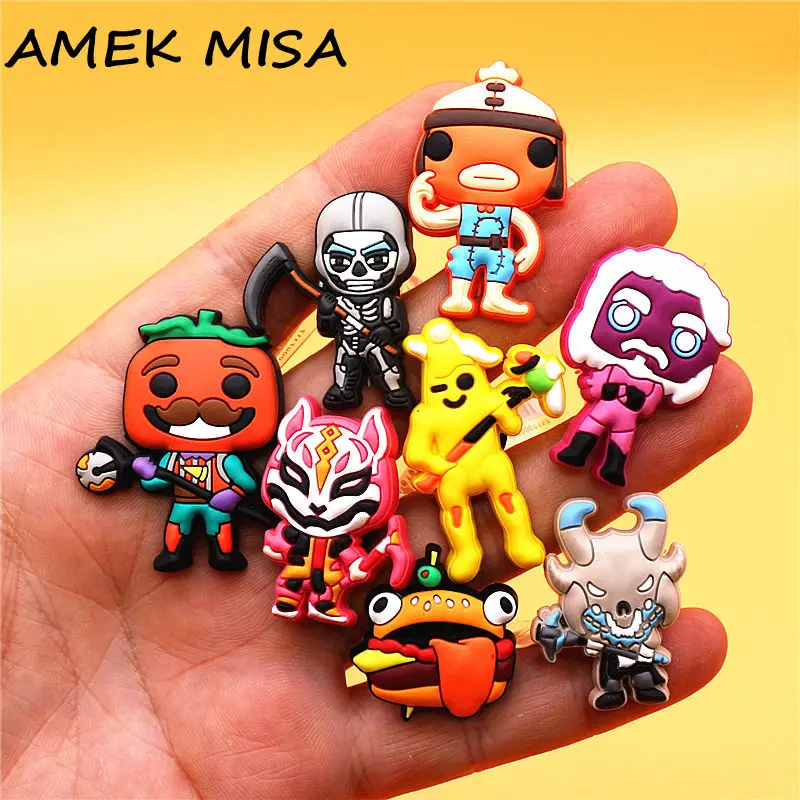 Top Trends: Original 1pcs Game Characters PVC Shoe Charms Accessories Decorations Cute Funny Animal Mask Designer Buckle Kids Gift Shoppable Styles