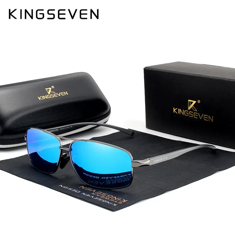 Top Trends: KINGSEVEN Vintage Retro Brand Designer Men Polarized Sunglasses For Men Square Classic Shades Sun Glasses UV400 N7088 Shoppable Styles