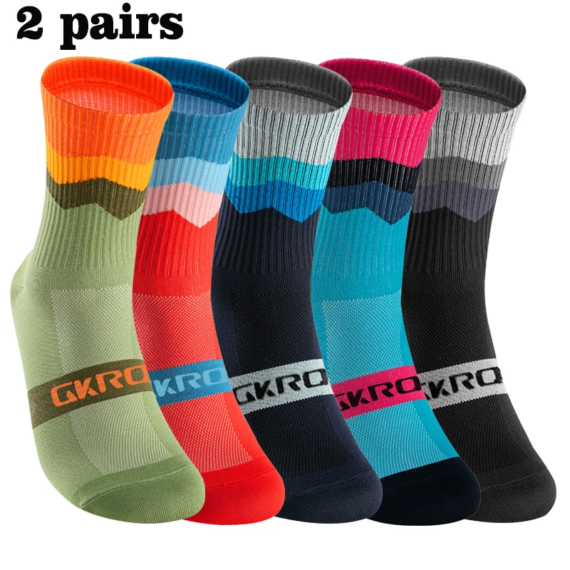 Top Trends: 2pairs Professional Cycling Socks Breathable Road Bicycle Socks Men Women Outdoor Sports Racing E Compression Cycling For Women Shoppable Styles