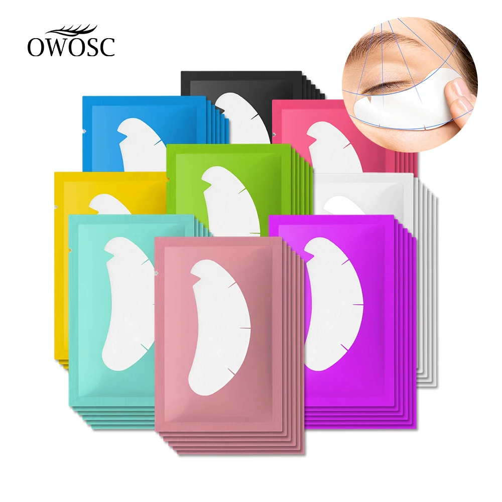 Top Trends: OWOSC 100PCS V Shaped Eyelash Patches Hydrogel Gel Eye Patches Wholesale False Eyelash Extension Under Eye Pads Makeup Tools Shoppable Styles