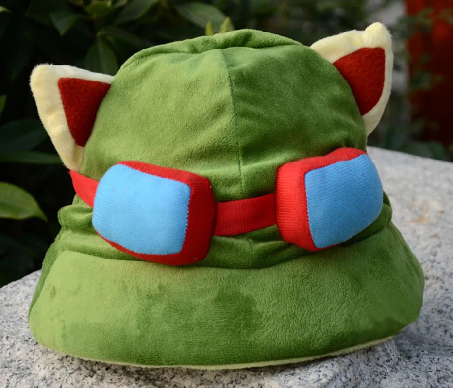 Top Trends: 2021 High Quality Warm Hat Game LOL Swift Scout Teemo Cosplay Hat High Quality Plush Cute Teemo Cap Cosplay Props Beanies Shoppable Styles