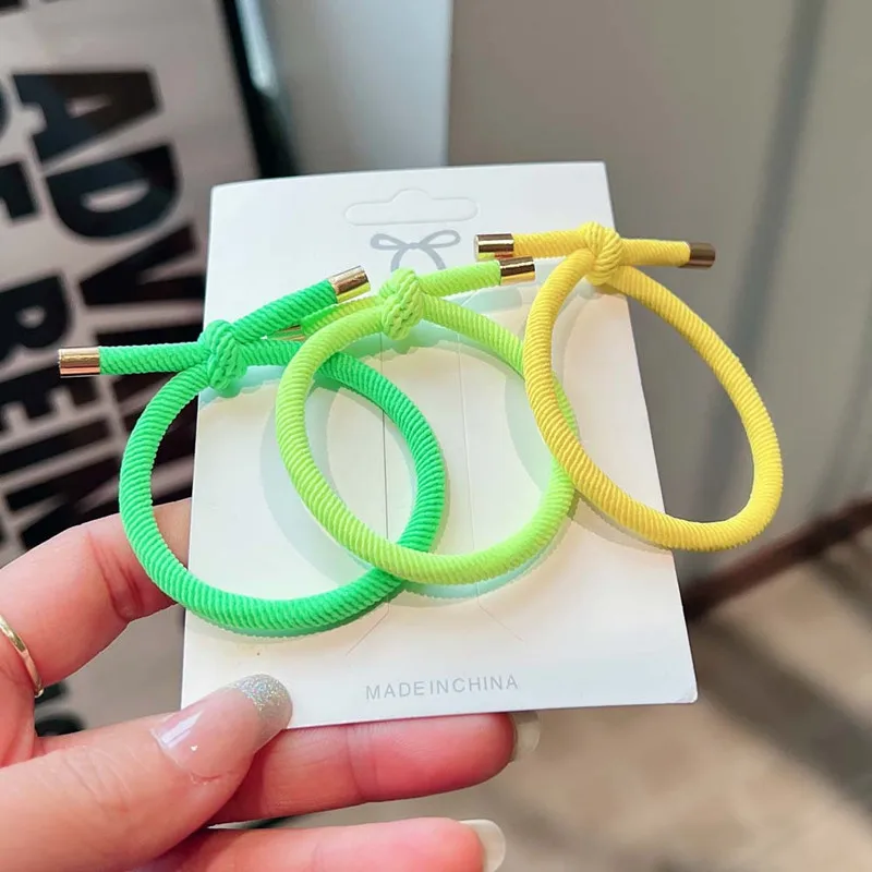 Top Trends: 20 Styles Colorful Knot Fabric Hair Ties Band Basic Elastic Ring Hoop Unisex Modelling Making Scrunchies Hair Accessories Shoppable Styles