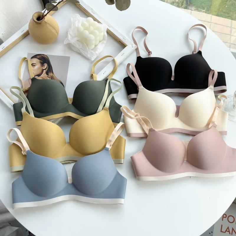 Top Trends: New Simple Cotton Girl Underwear Student Bra Developmental Thin Section Without Steel Ring Comfortable Bra Shoppable Styles