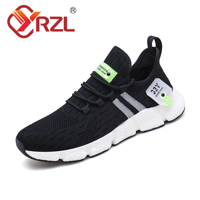 Top Trends: YRZL Men Sneakers Mesh Breathable Man White Running Tennis Shoes Comfortable Outdoor Sports Men Casual Shoes Tenis Masculino Shoppable Styles