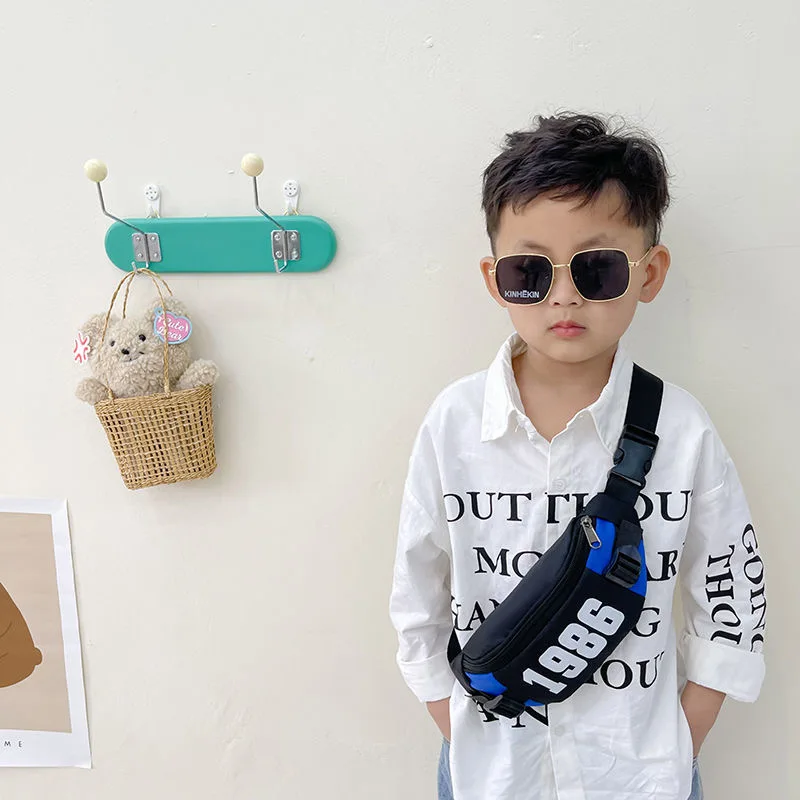 Top Trends: Waist Bag For Girls Boys Children Handsome Korean Kids Shoulder Bag Crossbody Messenger Bag Foreign Casual Purse Chest Pack Bag Shoppable Styles