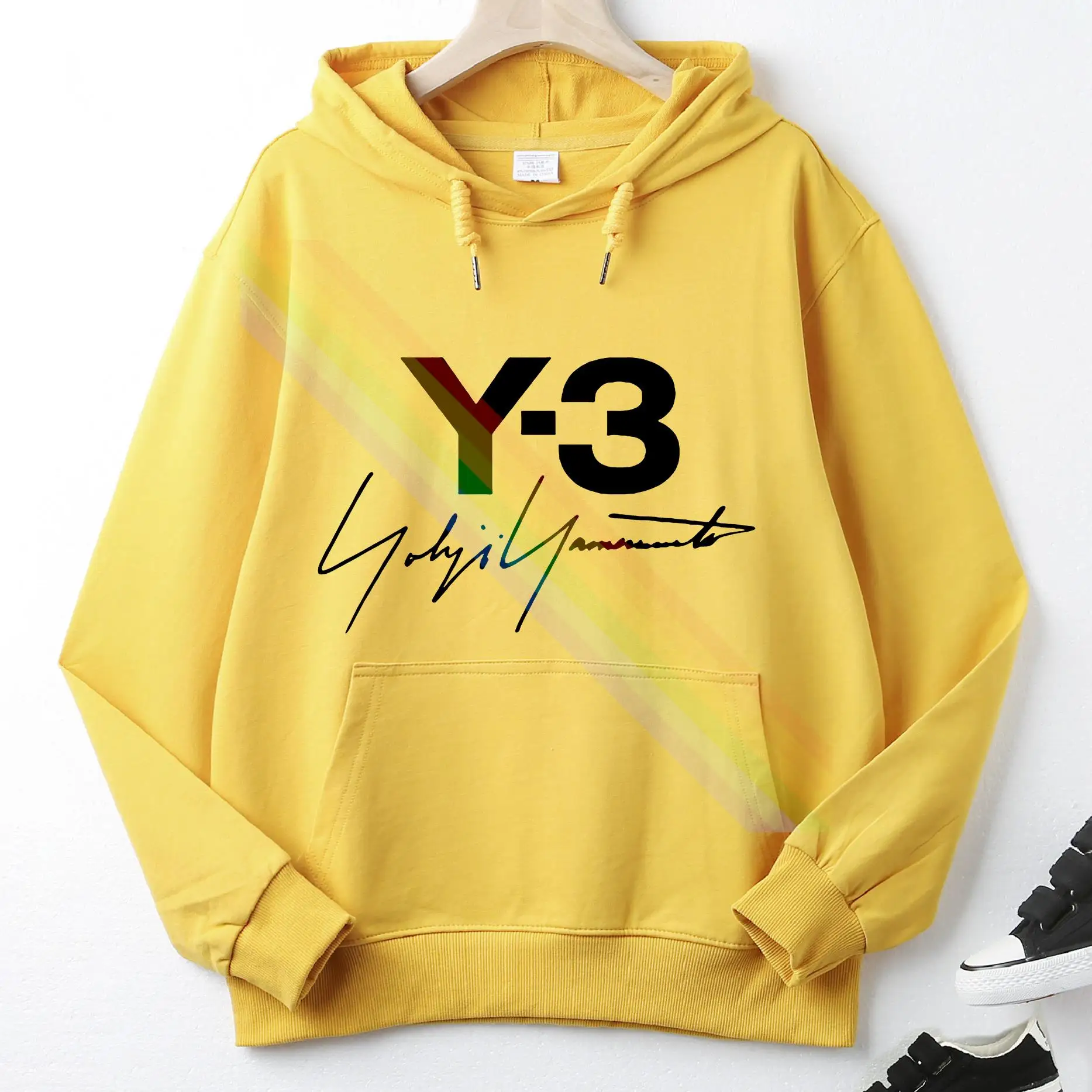 Top Trends: Y3 Yohji Yamamotos Classic Signature For Men Hoodie Autumn Winter Slim Long Sleeve Pocket Sweatshirt Unique Unisex Tops Pullover Shoppable Styles