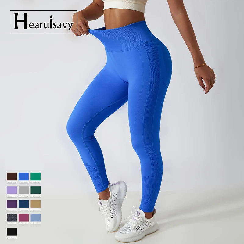 Top Trends: Seamless Sports Leggings Women Breathable High Waist Yoga Pants Hip Lift Tight Running Fitness Gym Leggings Women Workout Pants Shoppable Styles