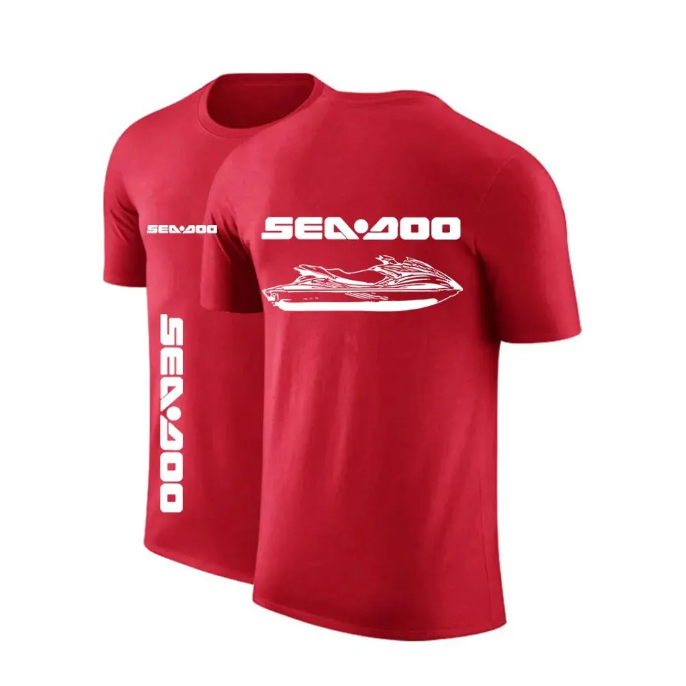 Top Trends: Sea Doo Seadoo Moto Men's New Print Summer Fitness Sports Street Clothing Solid Color T-shirt Casual Round Neck Short Sleeve Fas Shoppable Styles - Image 6