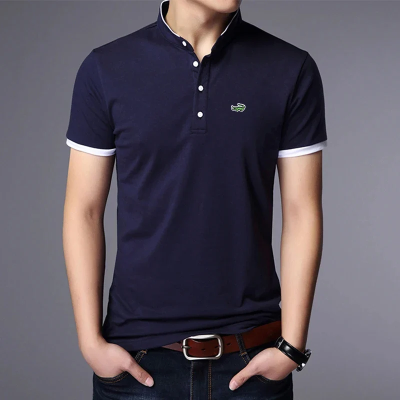 Top Trends: 2023 Summer Cotton Lacoste Men's T-shirts Embroidered Men's Clothing High Quality T-shirts For Men Men's Polo Shirt Shirt Male Shoppable Styles