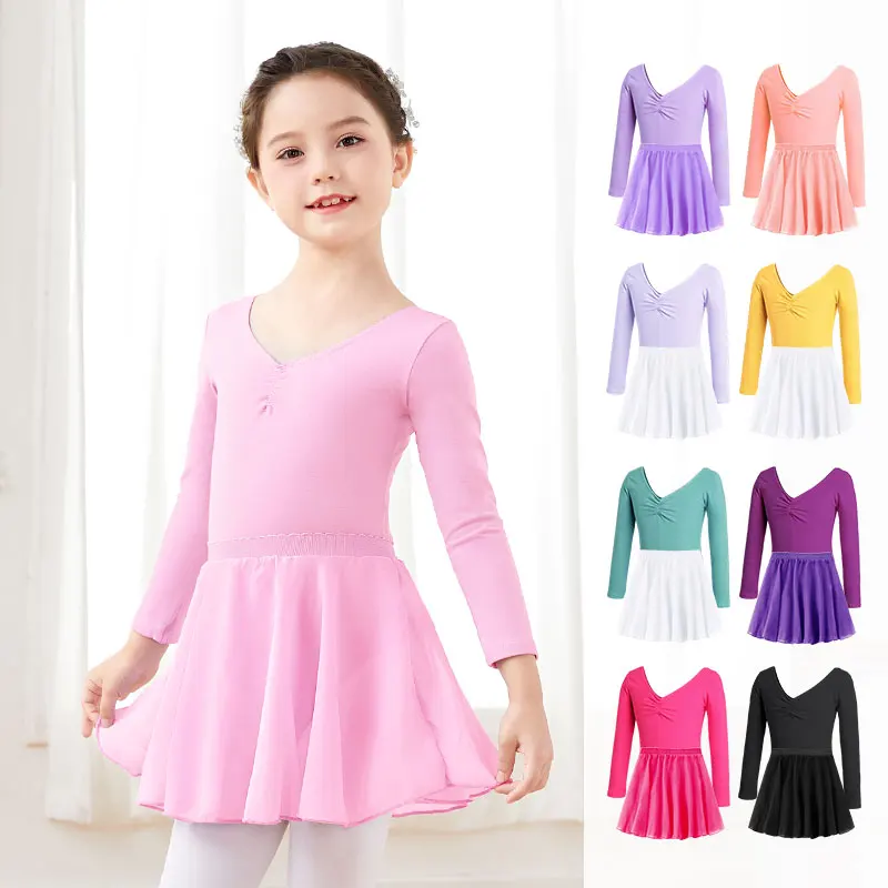 Top Trends: Girls Ballet Leotard With Skirt Sets Gymnastics Leotard Ballet Bodysuit Dress Kids Dance Leotards Girls Ballet Dress Sets Shoppable Styles