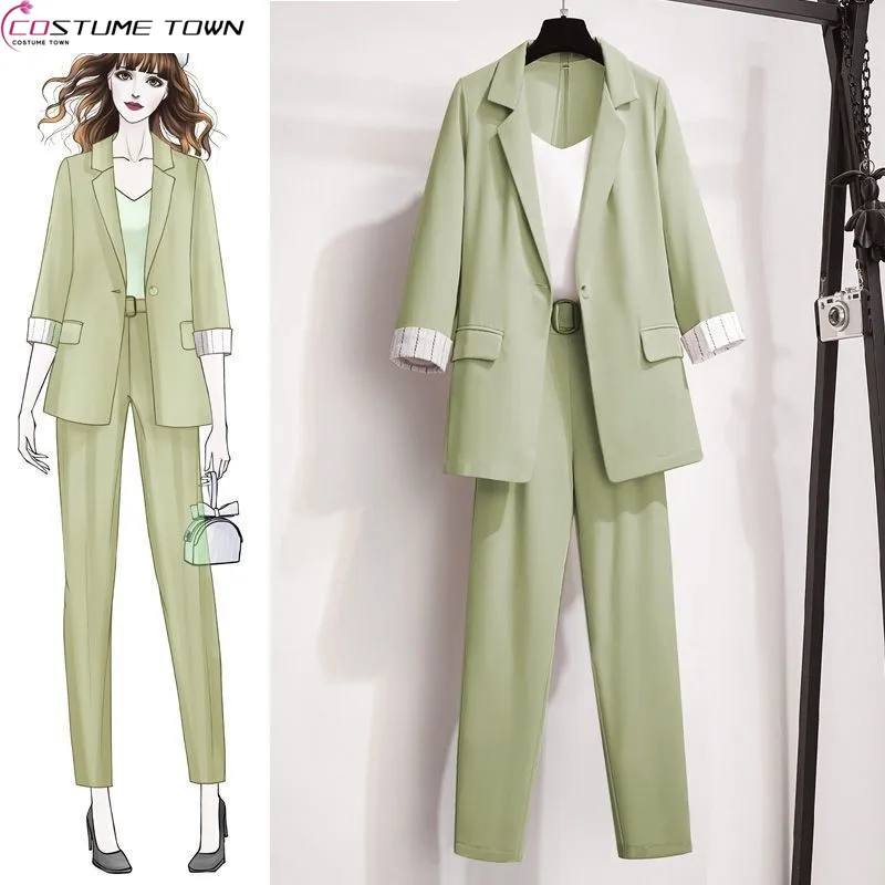 Top Trends: Spring And Summer Women's Suit 2023 New Korean Casual Suit Jacket Looks Slimmer And Reduces Age Elegant Women's Two-piece Set Shoppable Styles