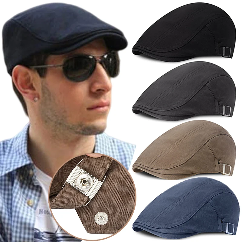 Top Trends: Classic Newsboy Caps Men Women Vintage Berets Hat Plaid Stripe Beret Winter Cotton Flat Cap British Painter Hats Herringbone Hat Shoppable Styles