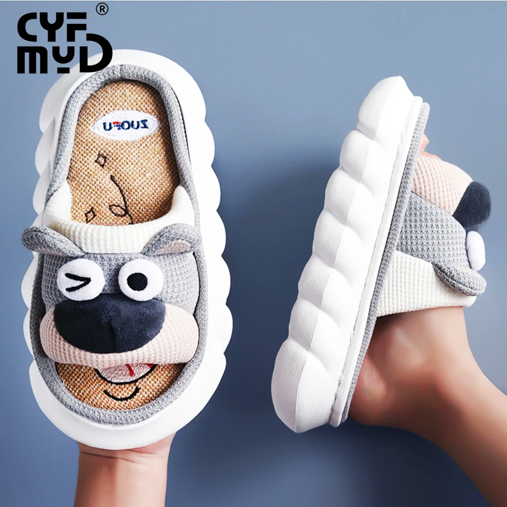 Top Trends: Animals Slippers Women Platform Shoes Cute Cartoon Thick Sole Home Slippers Bear Slippers Shark Slippers House Children Slippers Shoppable Styles