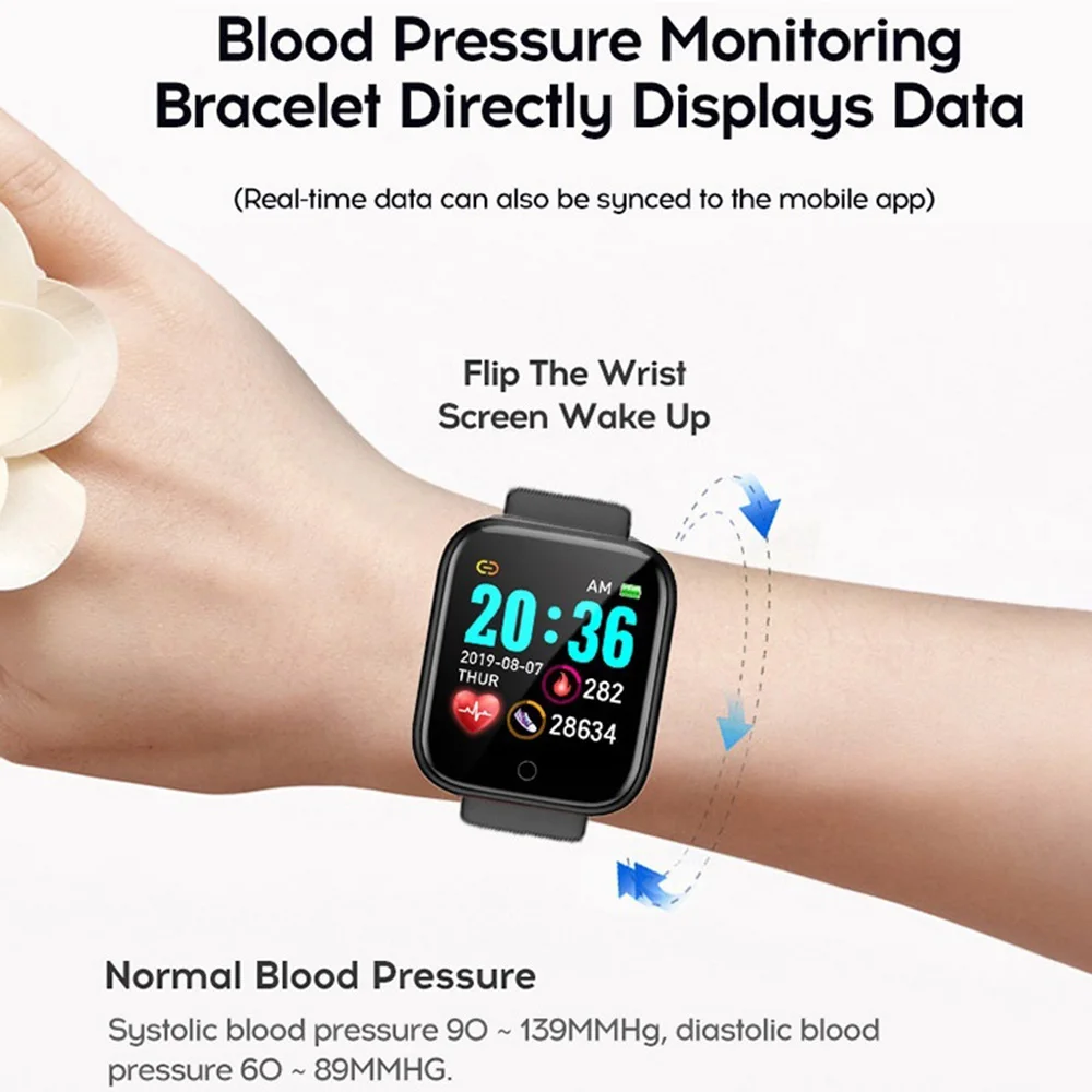 Top Trends: Smart Sport Watches Women Men Fitness Bracelet Tracker Steps Calorie Health Monitor Bluetooth Digital Wristwatch For Android IOS Shoppable Styles - Image 2