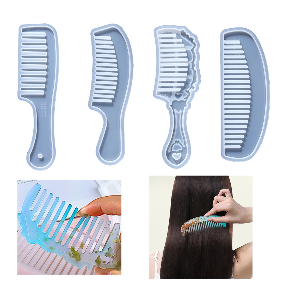 Top Trends: Comb Silicone Mold Salon Hair Styling Tool Epoxy Resin Accessories For DIY Handicraft Epoxy Resin Crafts Decoration Shoppable Styles