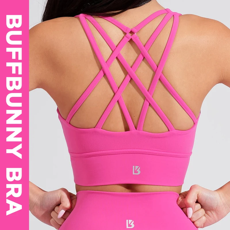 Top Trends: Buffbunny Bra Sports Women Cross Sexy Tops Yoga Fitness Beauty Back Elastic Breathable Running Workout Female Gym Bras Underwear Shoppable Styles