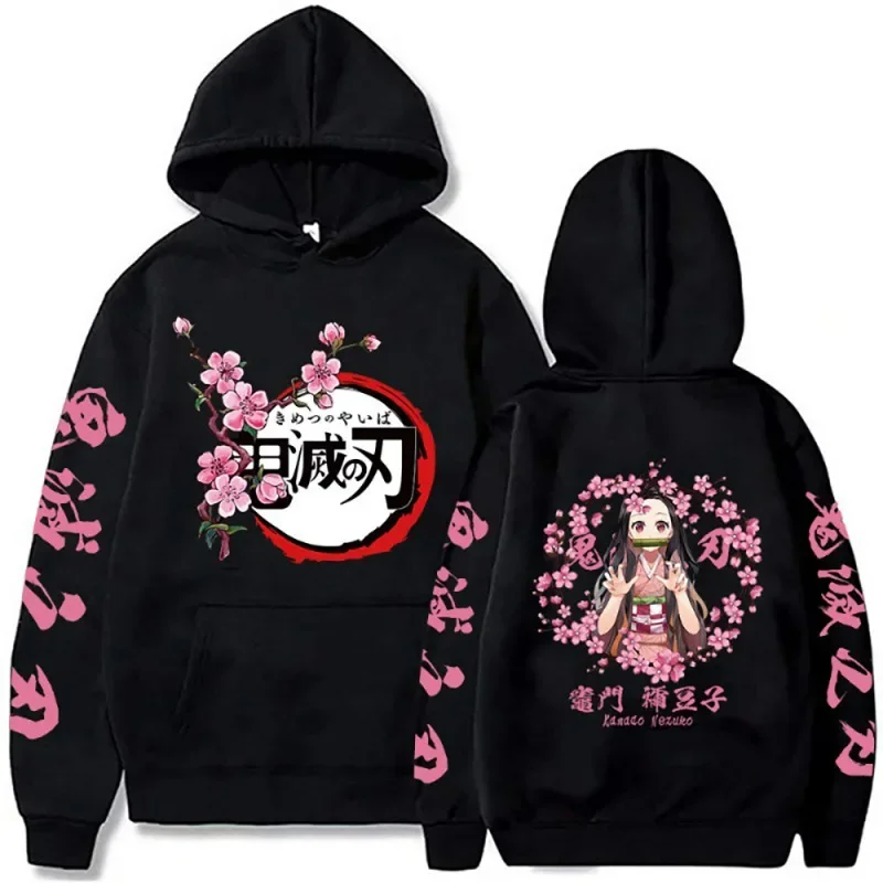 Top Trends: Demon Slayer Hoodie Kamado Nezuko Graphic Printed Hoodies Sweatshirts Women Casual Streetwear Harajuku Couple Pullovers Tops Shoppable Styles