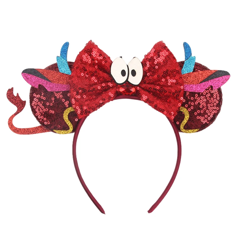 Top Trends: 2024 New Disney Mushu Ears Headband Children Adult One Size Hairband Festival Party Dress Up Headdress DIY Hair Accessories Shoppable Styles