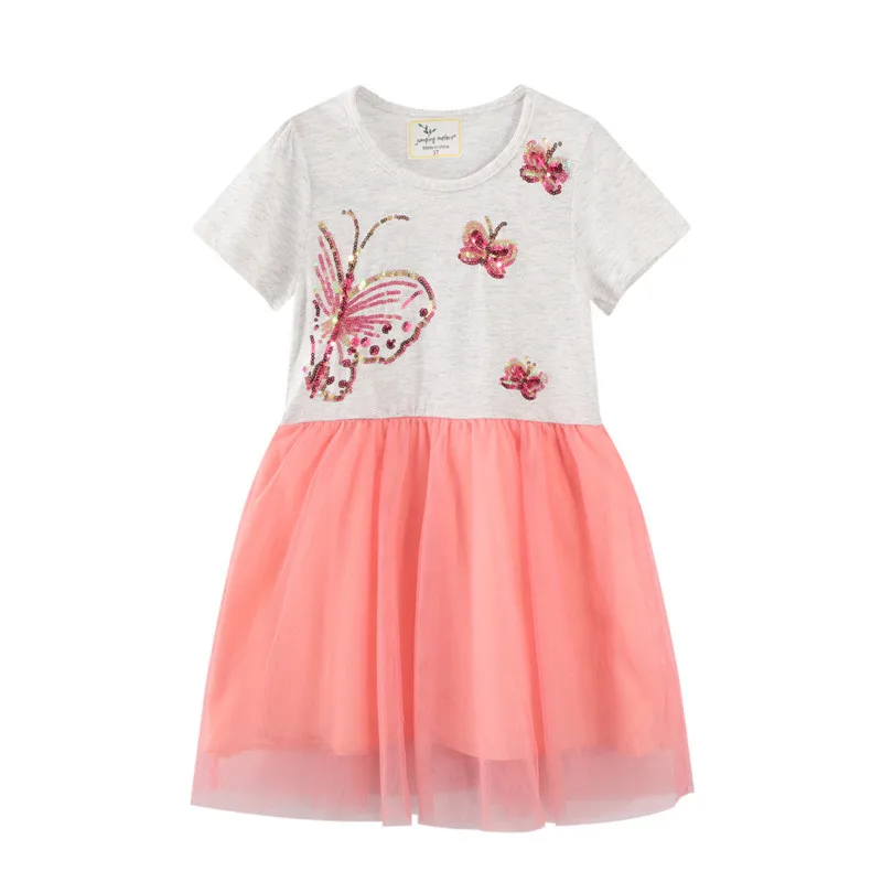 Top Trends: Jumping Meters New Arrival Children's Party Dresses Hot Selling Toddler Kids Clothes Princess Girls Clothes Frocks Baby Wear Shoppable Styles