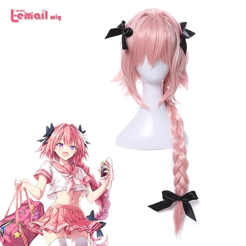 Top Trends: L-email Wig Synthetic Hair Game Fate Apocryph Astolfo Cosplay Wigs Apocryph Astolfo Long Pink Heat Resistant Cosplay Wigs Shoppable Styles