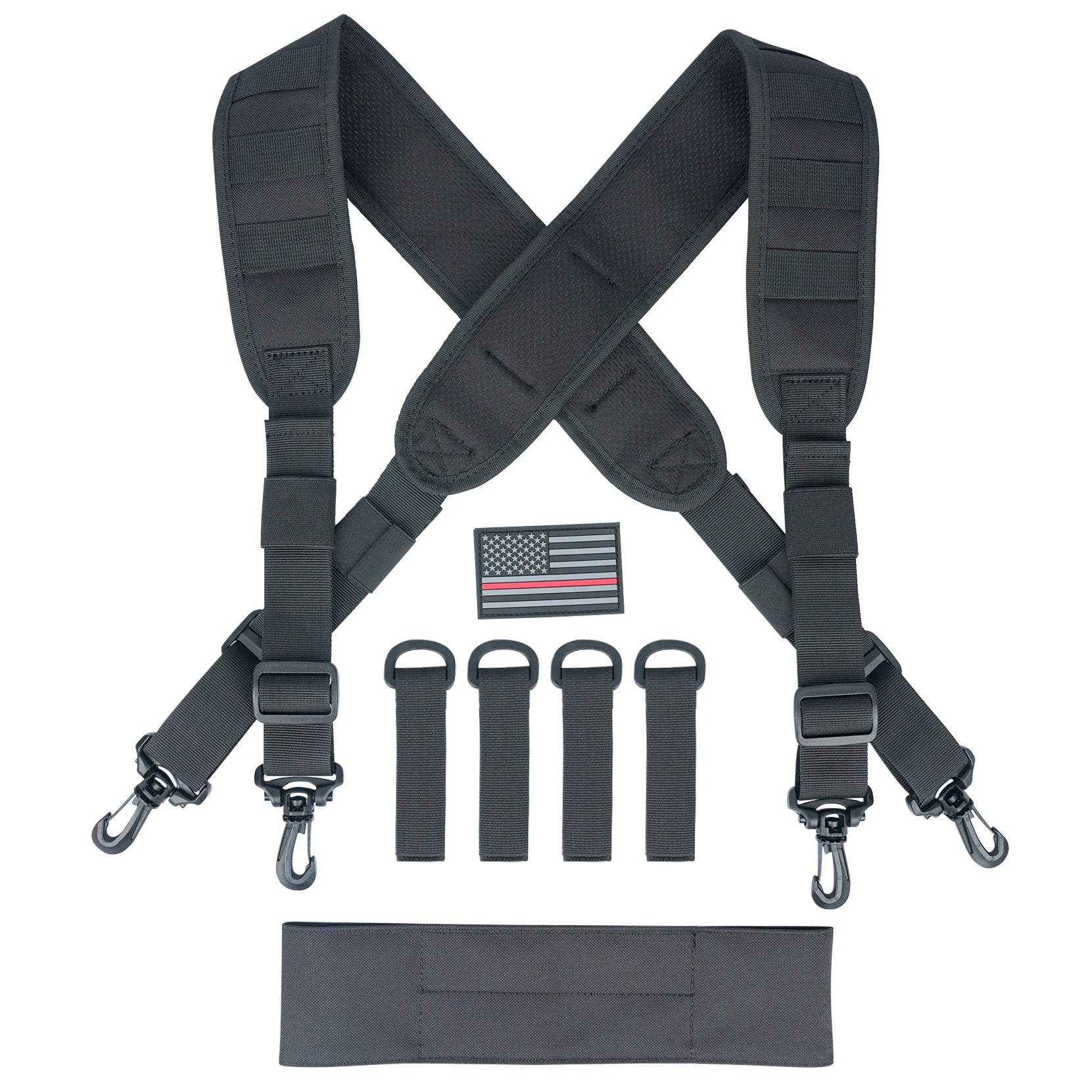 Top Trends: MELOTOUGH Tactical Suspenders For Duty Military Belt Harness Police Suspenders Law Enforcement Belt (Belt Not Include) Shoppable Styles - Image 2