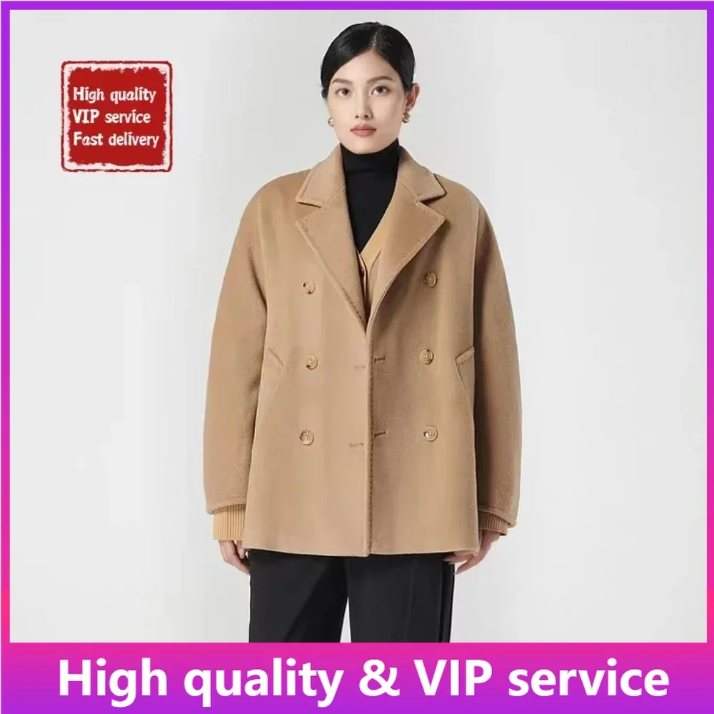 Top Trends: Highest Quality Max Coat Short Women's Luxury 10% Cashmere 90% Wool Winter Women's Coat Cashmere Women's Jacket M Coat Shoppable Styles