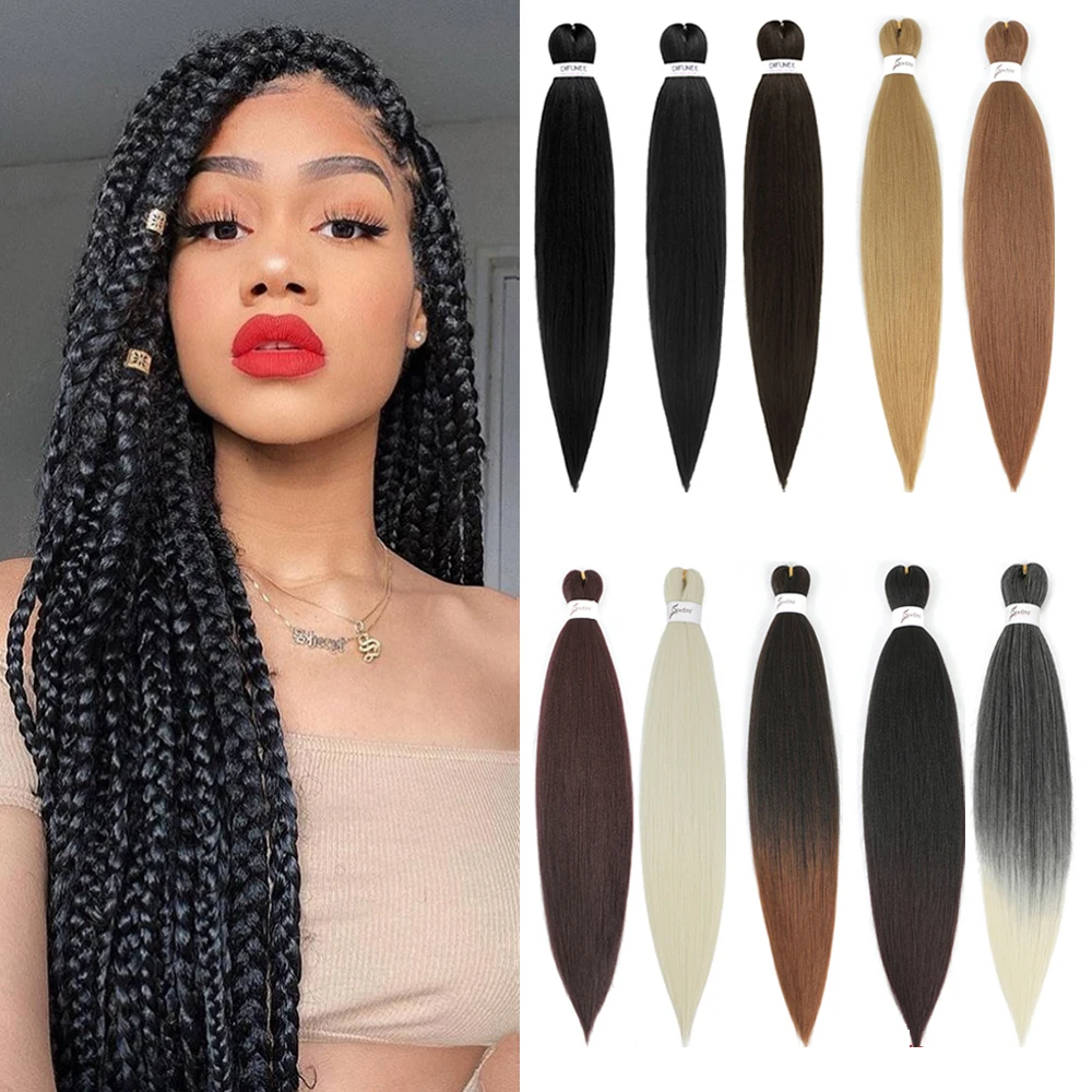 Top Trends: Braiding Hair Pre Stretched Synthetic Braid Extensions Jumbo Braid For Senegalese Passion Twist Box Braid Hair Bundles IPARTY Shoppable Styles