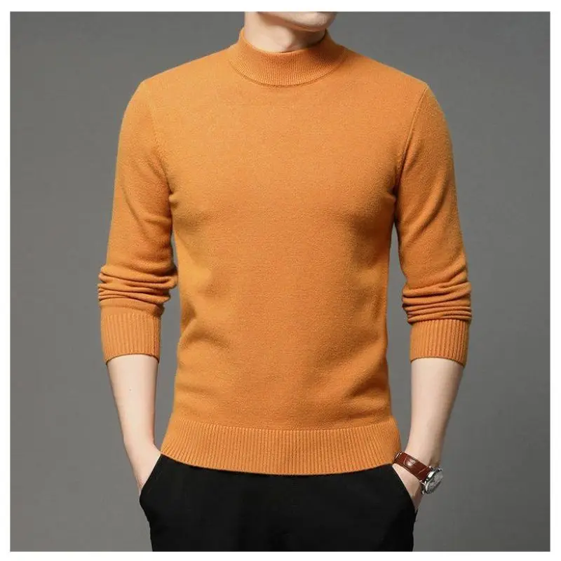 Top Trends: 2023 New Autumn And Winter Fashion Trend Half High Neck Pullover Long Sleeve Solid Color Clean Edition Versatile Underlay Shirt Shoppable Styles