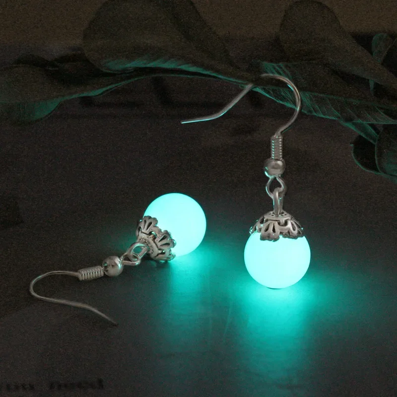 Top Trends: Fashion Luminous Earrings Pearl Dangle Drop Earrings Classic Glow In The Dark Earrings Halloween Jewelry Gift For Women Girl Shoppable Styles