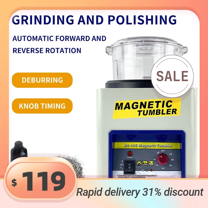 Top Trends: NIUPIKA JH-185 Electric Magnetic Polishing Machine Tumbler Cleaning Deburring Equipment Jewellery Polisher Finishing Tool Shoppable Styles