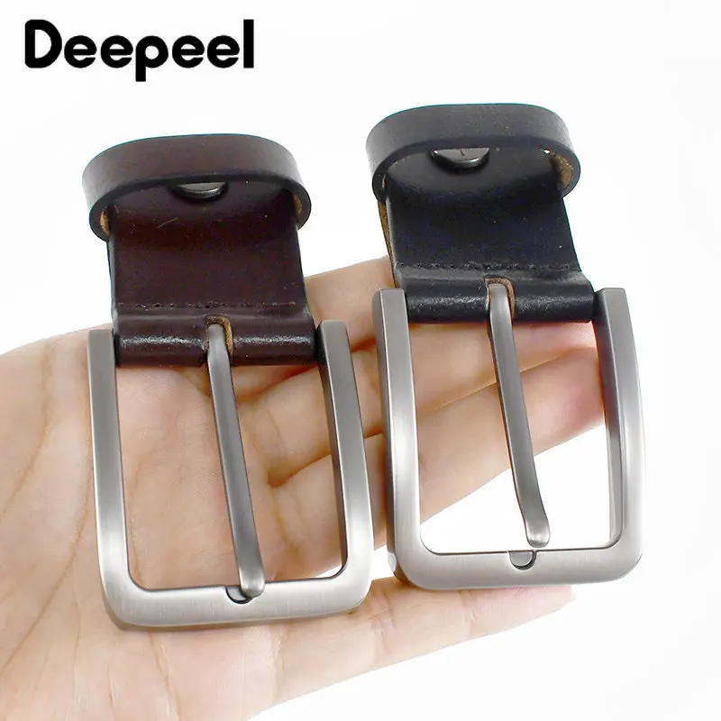 Top Trends: 1Pc Deepeel 34 / 39mm Men's Alloy Belt Head Waistband Buckels DIY Handmade Replacement Pin Buckle Belts Leather Craft Accessories Shoppable Styles - Image 5