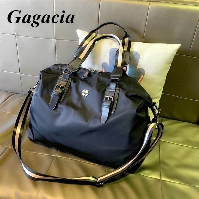 Top Trends: GAGACIA Women&#039;s Travel Tote Bag For Woman Nylon Handbag Black Female Large Capacity Storage Bags Fashion Overnight Weekender Bag Shoppable Styles