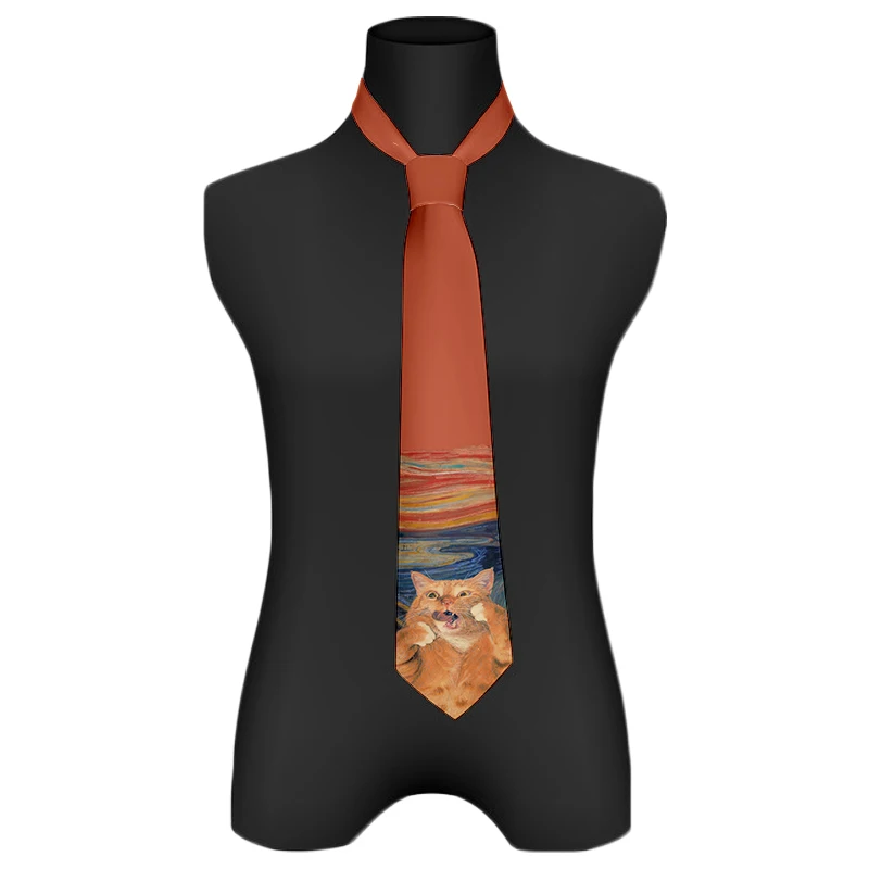 Top Trends: Harajuku Fashion Unisex Tie 3D Printed Classic Oil Painting High Quality Novelty Tie Personalized Dating Wedding Party Tie Shoppable Styles - Image 4