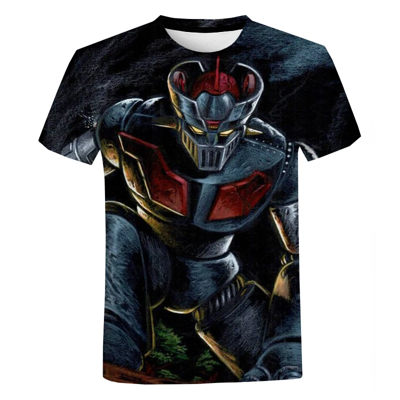 Top Trends: 2023 Men's And Women's New Street Fashion Oversized T Shirt Anime Mazinger Z 3D Printed T Shirt Harajuku Casual Tops Shoppable Styles